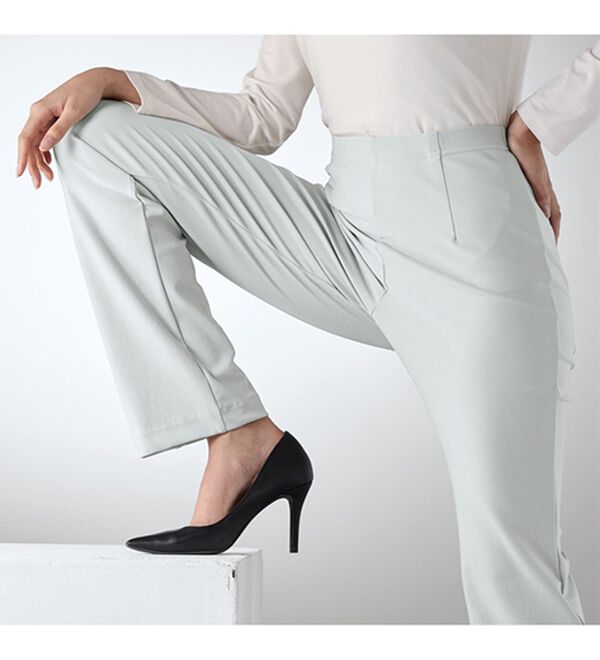 BELLUNA（ベルーナ）の「日本製ハイテンションストレートパンツ（フルレングスパンツ）」｜詳細画像