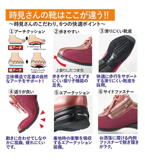 ルフラン（ルフラン）の「外反母趾対応　時見さんの５Ｅストレッチトラベルウォーキング（スニーカー）」｜詳細画像