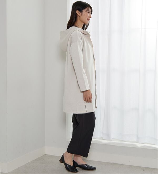 BELLUNA（ベルーナ）の「衿デザインロング丈パーカー（パーカー）」｜詳細画像