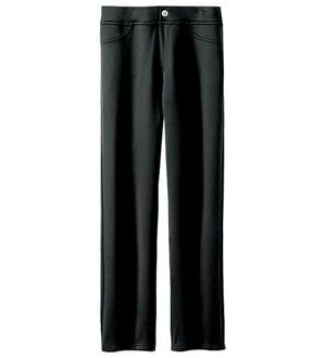 BELLUNA（ベルーナ）の「ふんわりなめらか裏ベロアパンツ（フルレングスパンツ）」｜黒無地