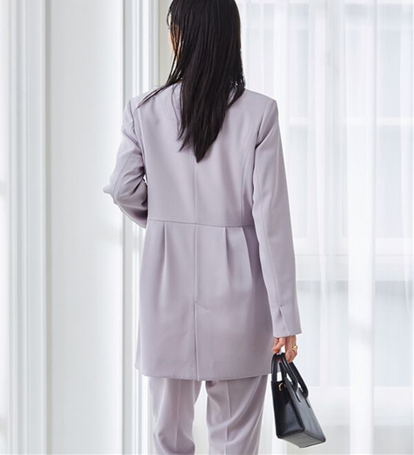 RANAN（ラナン）の「＜２点セット＞ラウンドヘムジャケットセットアップ（パンツスーツ）」｜詳細画像