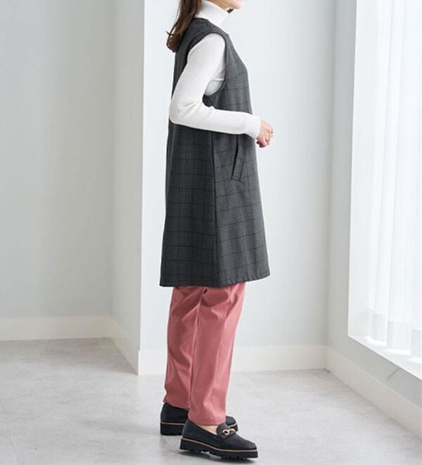 BELLUNA（ベルーナ）の「ウーリッシュ素材ジャンパースカート（ジャンパースカート）」｜詳細画像