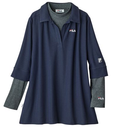 ルフラン（ルフラン）の「＜ＦＩＬＡ＞プルオーバー付スキッパーポロ（アンサンブル）」