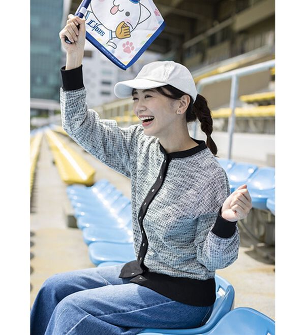 BELLUNA（ベルーナ）の「ツイード見えカーディガン（その他カーディガン）」｜詳細画像