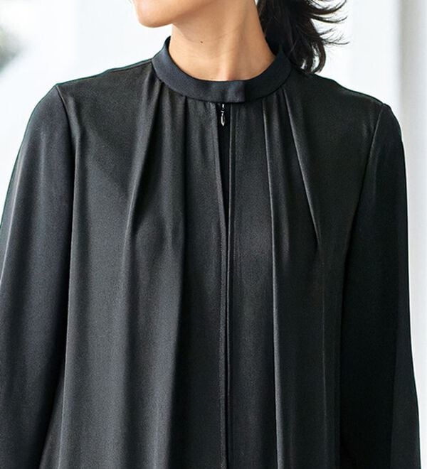 BELLUNA（ベルーナ）の「日本製素材！重ね着風チュニックセットアップ（ブラックフォーマル（喪服・礼服））」｜詳細画像