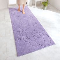 「ローズ柄大判バスマット（バスマット）」