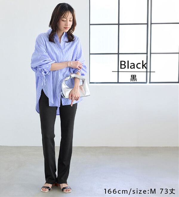 BELLUNA（ベルーナ）の「【選べる股下】ジャストフィットらくらくパンツ（フルレングスパンツ）」｜詳細画像