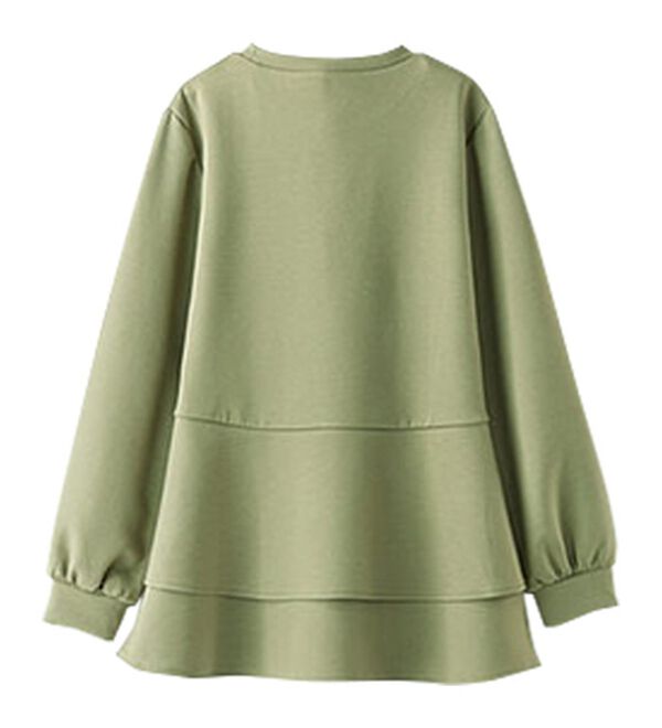 BELLUNA（ベルーナ）の「柔らか素材バックフレアープルオーバー（カットソー）」｜詳細画像