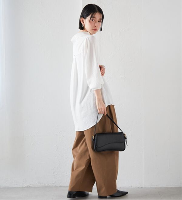 RANAN（ラナン）の「2WAYサテンスキッパーシャツ（シャツ）」｜詳細画像