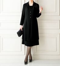ルフラン（ルフラン）の「脱ぎ着が簡単！オールシーズンワンピース（ブラックフォーマル（喪服・礼服））」