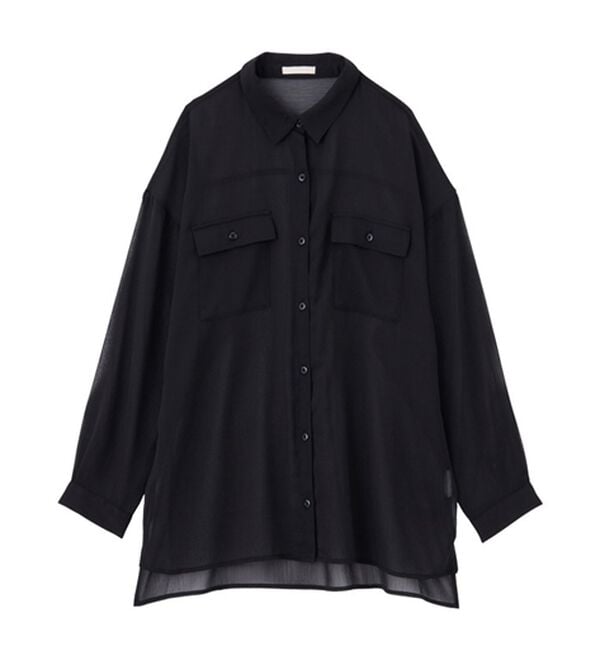 GeeRA（ジーラ）の「オーバーサイズシアー楊柳シャツ（シャツ）」｜詳細画像