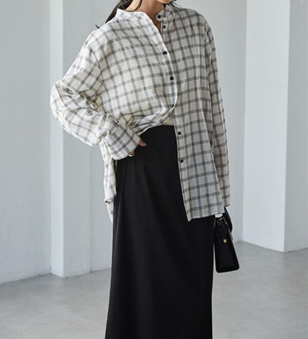 RANAN（ラナン）の「２ｗａｙボウタイチェックシャツ（シャツ）」｜詳細画像