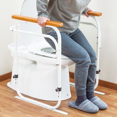 「洋式トイレ据え置き用アーム（その他トイレ用品）」