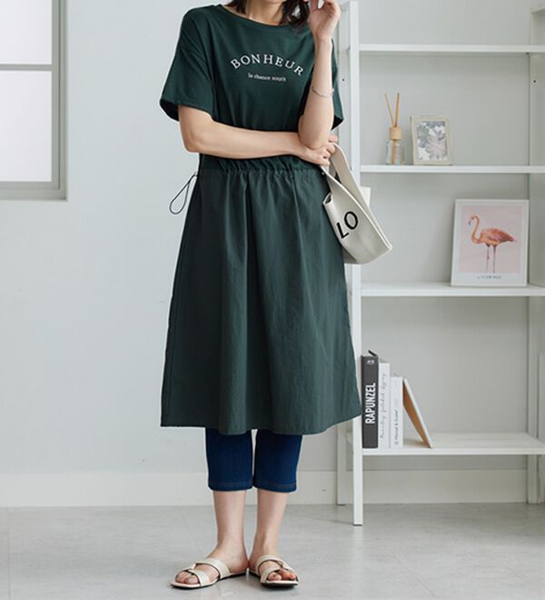 BELLUNA（ベルーナ）の「ドロスト使いドッキングワンピース（その他ワンピース）」｜詳細画像