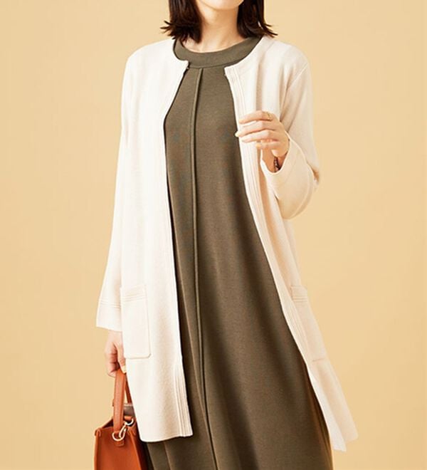 BELLUNA（ベルーナ）の「嬉しい機能付！ミラノリブカーディガン（ニットカーディガン）」｜詳細画像