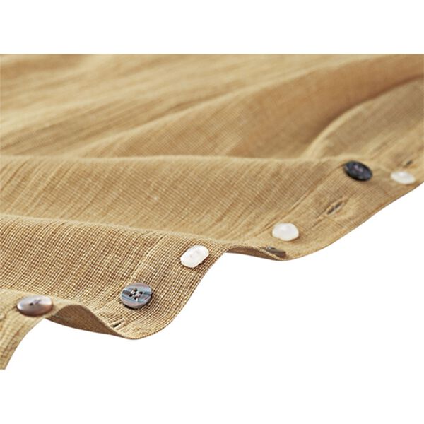 BELLUNA（ベルーナ）の「綿麻楊柳シャンブレーボタン使いブラウス（チュニック）」｜詳細画像