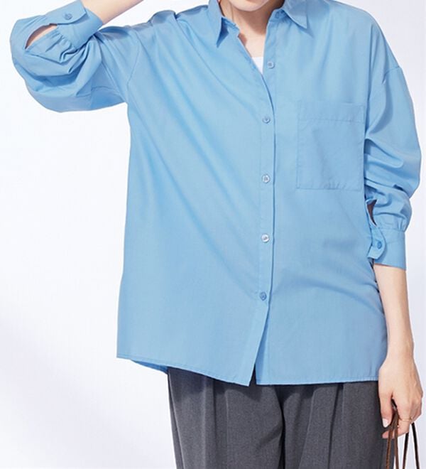 BELLUNA（ベルーナ）の「ベーシックデザインオーバーサイズシャツ（シャツ）」｜詳細画像