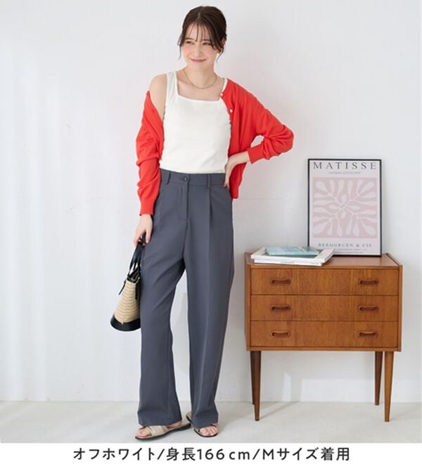 Viola e Viola（ヴィオラ エ ヴィオラ）の「保冷剤ポケット付スクエアタンクトップ（タンクトップ・キャミソール）」｜詳細画像