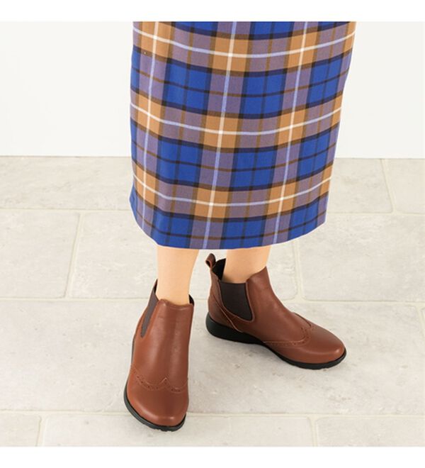 ルフラン（ルフラン）の「ラックウォーク　４Ｅウィングチップサイドゴアブーツ（ブーツ）」｜詳細画像