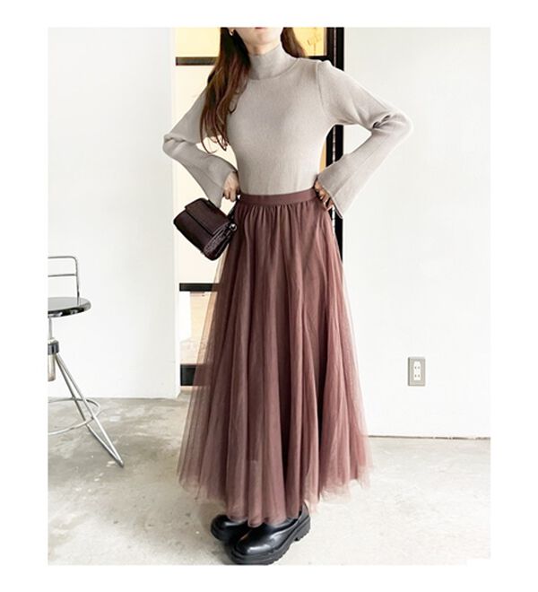 GeeRA（ジーラ）の「フレアーチュールロングスカート（ロングスカート）」｜詳細画像