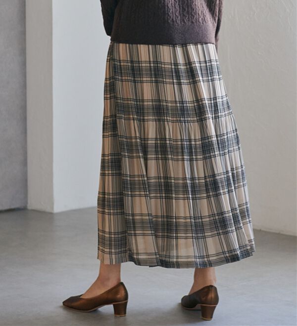 RANAN（ラナン）の「シフォンプリーツマキシスカート（ロングスカート）」｜詳細画像