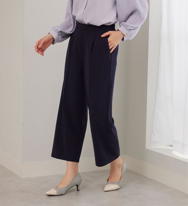 BELLUNA（ベルーナ）の「＜セレモニースタイル＞ジョーゼット素材ワイドパンツ（ワイドパンツ・ガウチョ）」｜詳細画像