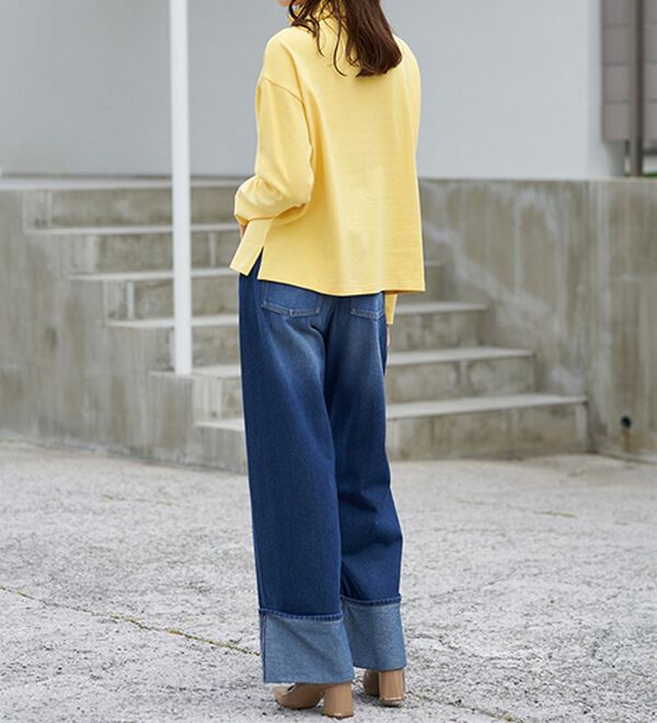 RANAN（ラナン）の「＜ＢＣ＞綿１００％&times;吸湿発熱！あったかタートルネック（カットソー）」｜詳細画像