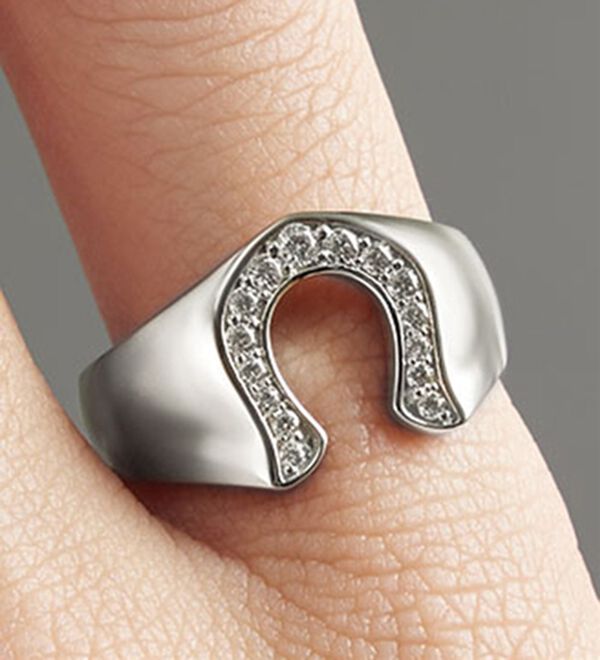 「馬蹄シルバーリング（メンズリング）」｜詳細画像