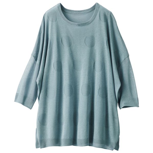 ルフラン（ルフラン）の「麻入りドットジャカードニット（ニット・セーター）」｜詳細画像