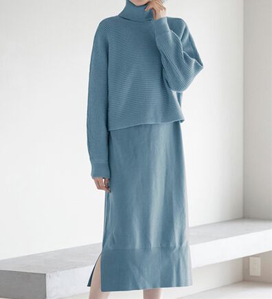 RANAN（ラナン）の「ニットワンピースアンサンブル（ニットワンピース）」