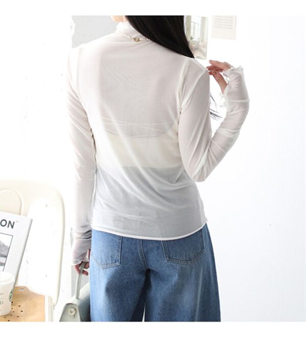 GeeRA（ジーラ）の「指穴開きシアートップス（カットソー）」｜詳細画像