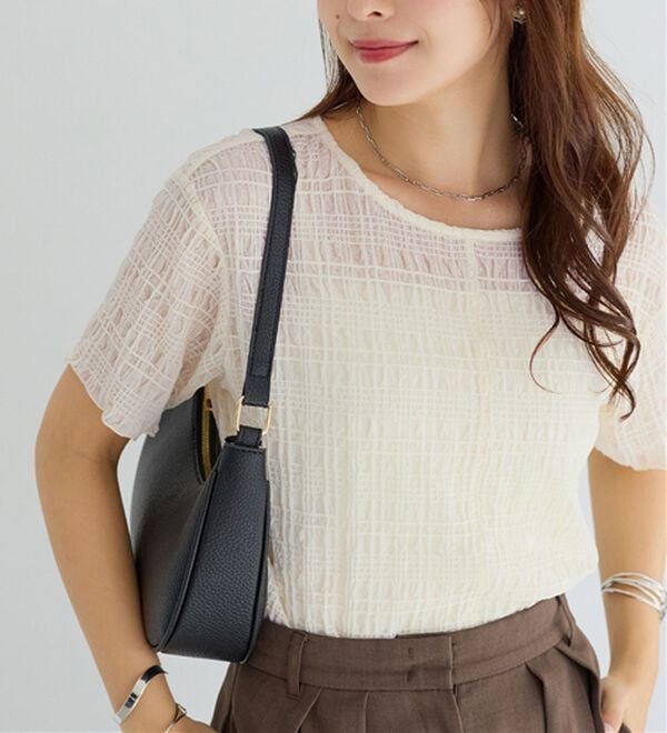 alotta（アロッタ）の「シアーシャーリングプルオーバー（カットソー）」｜詳細画像