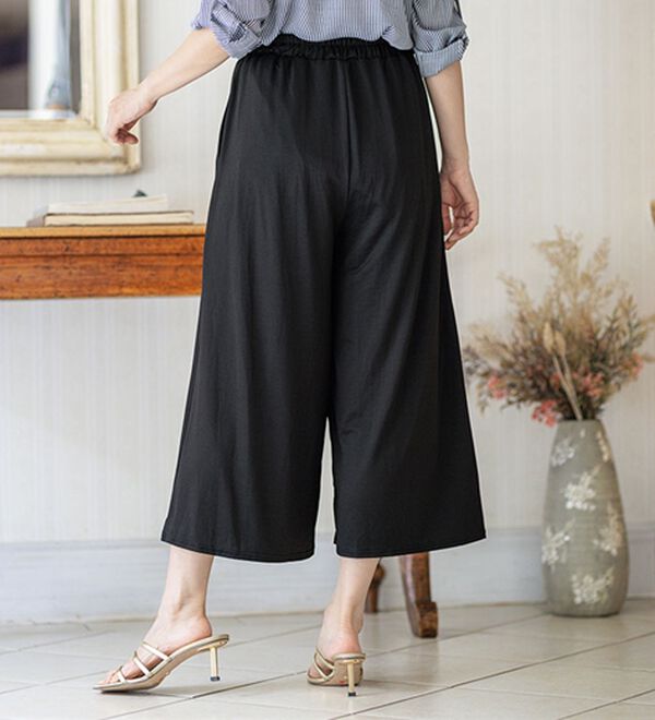 BELLUNA（ベルーナ）の「ヒンヤリ冷感イージーガウチョパンツ（ワイドパンツ・ガウチョ）」｜詳細画像