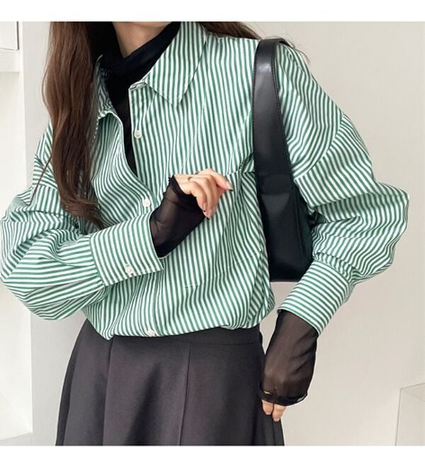 GeeRA（ジーラ）の「アソート柄オーバーサイズシャツ（シャツ）」｜詳細画像