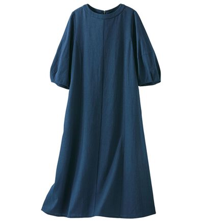 BELLUNA（ベルーナ）の「リネンブレンドランタンスリーブワンピース（その他ワンピース）」