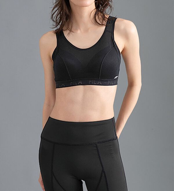 LAVIENNE（ラヴィエンヌ）の「＜ＦＩＬＡ＞メッシュ素材ハーフトップブラ（ブラジャー）」｜詳細画像