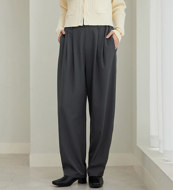 GeeRA（ジーラ）の「【再入荷】オンオフ着られる！カーブパンツ（フルレングスパンツ）」｜詳細画像