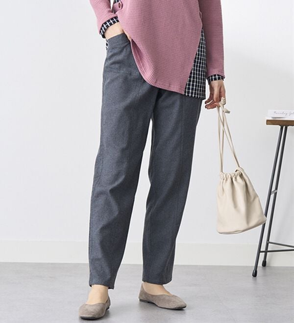 BELLUNA（ベルーナ）の「綿１００％やわらかゆるパンツ（フルレングスパンツ）」｜詳細画像