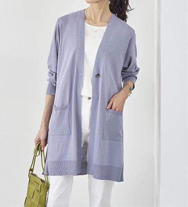 BELLUNA（ベルーナ）の「ヒンヤリ冷感！洗えるロング丈カーディガン（ニットカーディガン）」｜詳細画像