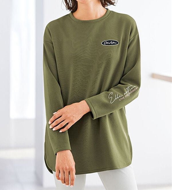 BELLUNA（ベルーナ）の「＜ＥＬＬＥ　Ａｃｔｉｖｅ＞バックリボンロゴチュニック（チュニック）」｜詳細画像