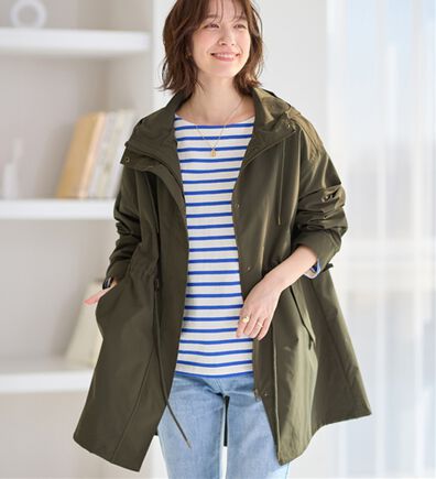 Viola e Viola（ヴィオラ エ ヴィオラ）の「はっ水マウンテンロングパーカー（ブルゾン）」