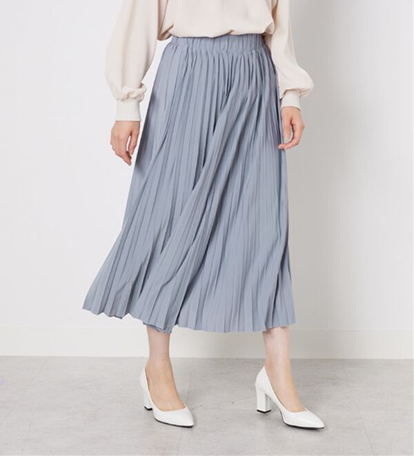 BELLUNA（ベルーナ）の「洗っても形が崩れにくい！プリーツスカート（ロングスカート）」｜詳細画像