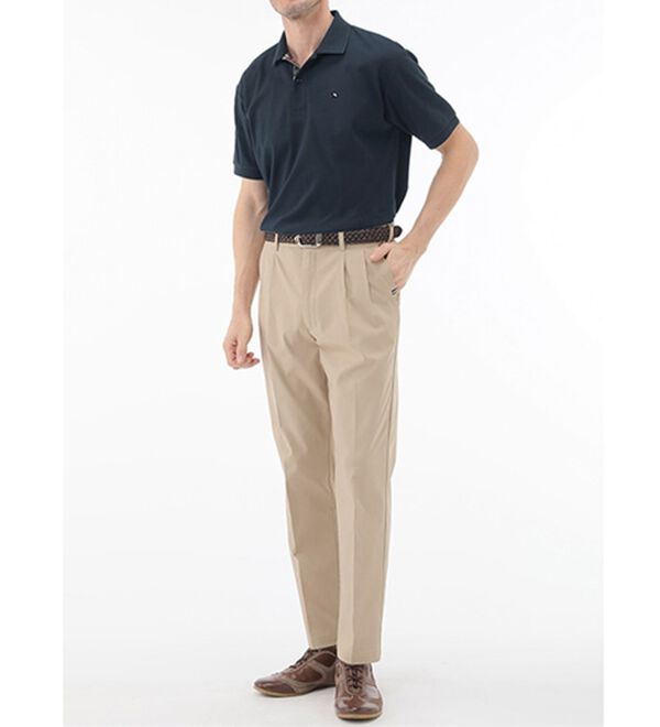 「＜アーノルド　パーマー＞ワンポイント刺しゅう鹿の子ポロシャツ（長袖・半袖）（メンズポロシャツ）」｜詳細画像