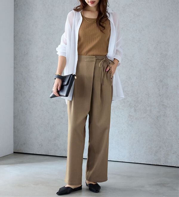 alotta（アロッタ）の「ラップリボンスラックス（フルレングスパンツ）」｜詳細画像