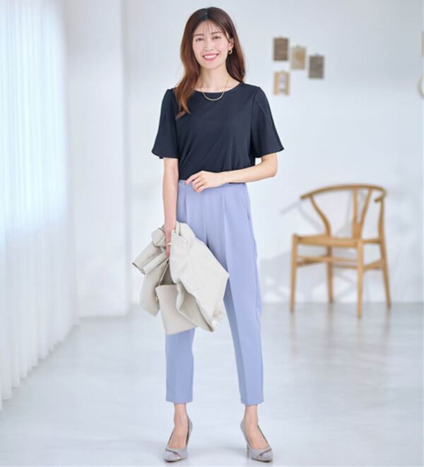 alotta（アロッタ）の「【4つの機能付】ひんやりチューリップ袖ブラウスTシャツ（カットソー）」｜詳細画像