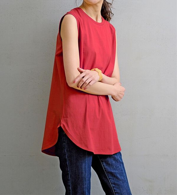 RANAN（ラナン）の「＜BC＞綿100％ひんやりタンクトップ（カットソー）」｜詳細画像