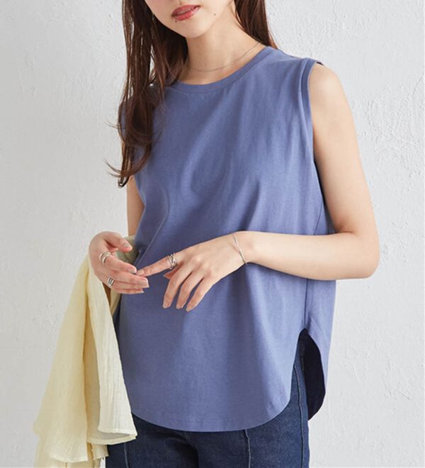 RANAN（ラナン）の「＜BC＞綿100％ひんやりタンクトップ（カットソー）」｜詳細画像