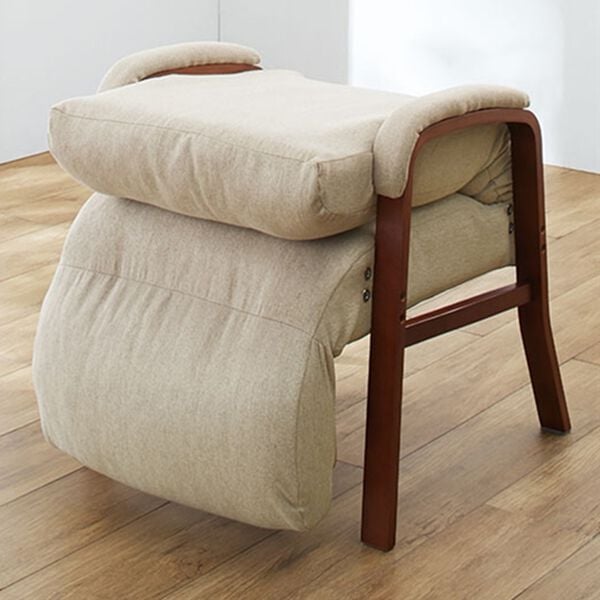 「脚までくつろぐ高さが調整できるレバー式高座椅子（椅子・チェア・スツール）」｜詳細画像