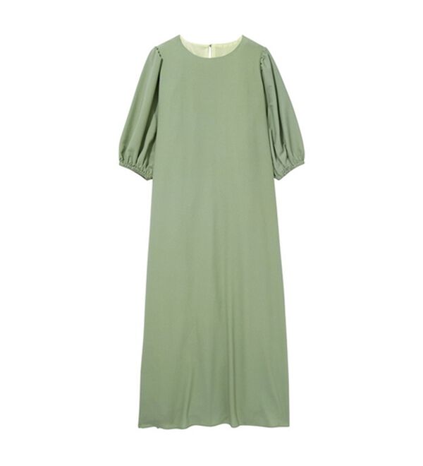 GeeRA（ジーラ）の「ふんわり素材アームスリットフレアーワンピ―ス（その他ワンピース）」｜詳細画像