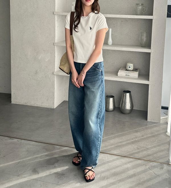 GeeRA（ジーラ）の「【ＵＳ．ＰＯＬＯ．ＡＳＳＮ】汗染み防止ミニＴシャツ（Tシャツ）」｜詳細画像